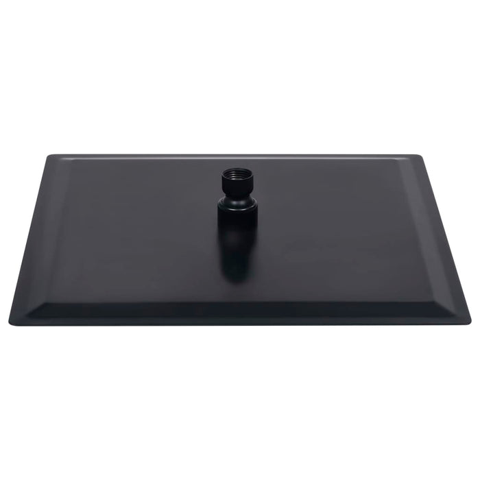 Soffione doccia a pioggia Soffione doccia Soffione doccia a mano Accessorio per il bagno Acciaio inossidabile 25 x 25 cm Quadrato Nero 02_0002078