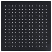 Testa Doccia a Pioggia in Acciaio Inox 30x30 cm Quadrata Nera cod mxl 48561