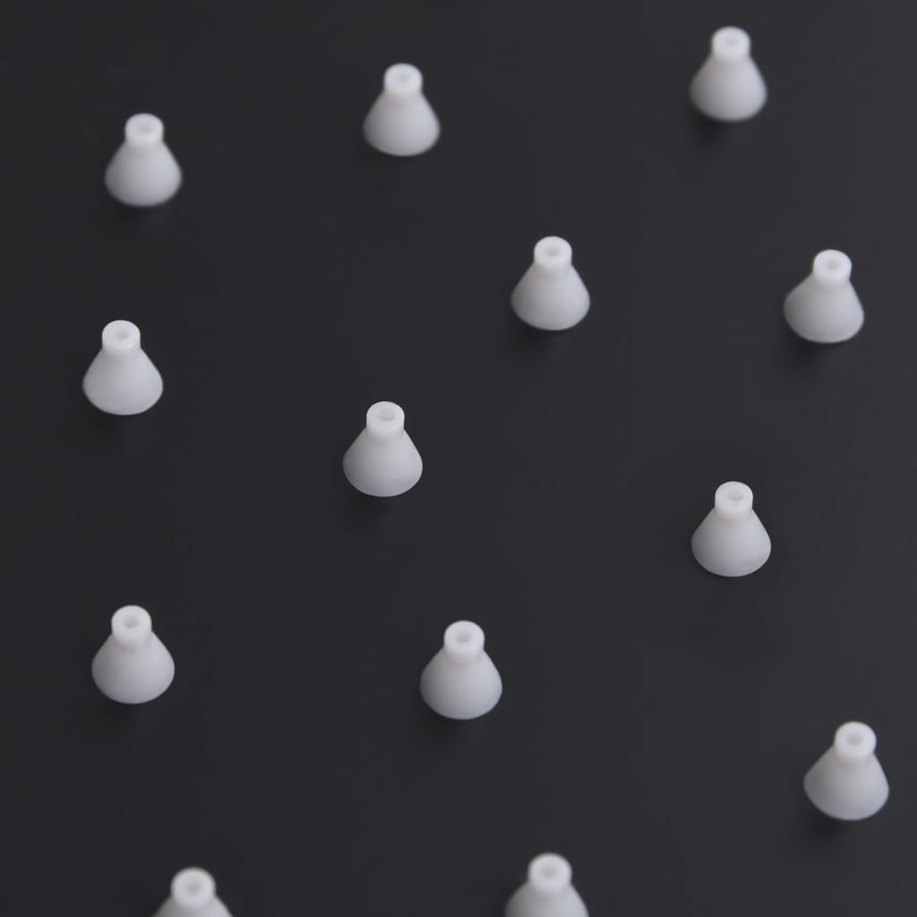 Testa Doccia a Pioggia in Acciaio Inox 30x30 cm Quadrata Nera 147697