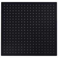 Testa Doccia a Pioggia in Acciaio Inox 50x50 cm Quadrata Nera 147699