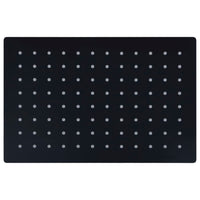 Testa Doccia a Pioggia Acciaio Inox 30x20 cm Rettangolare Nera 147700