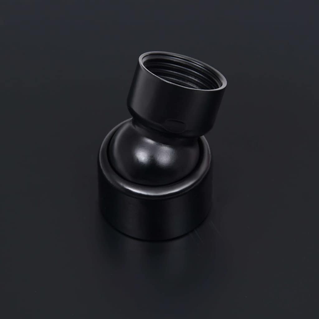 Testa Doccia a Pioggia Acciaio Inox 30x20 cm Rettangolare Nera 147700