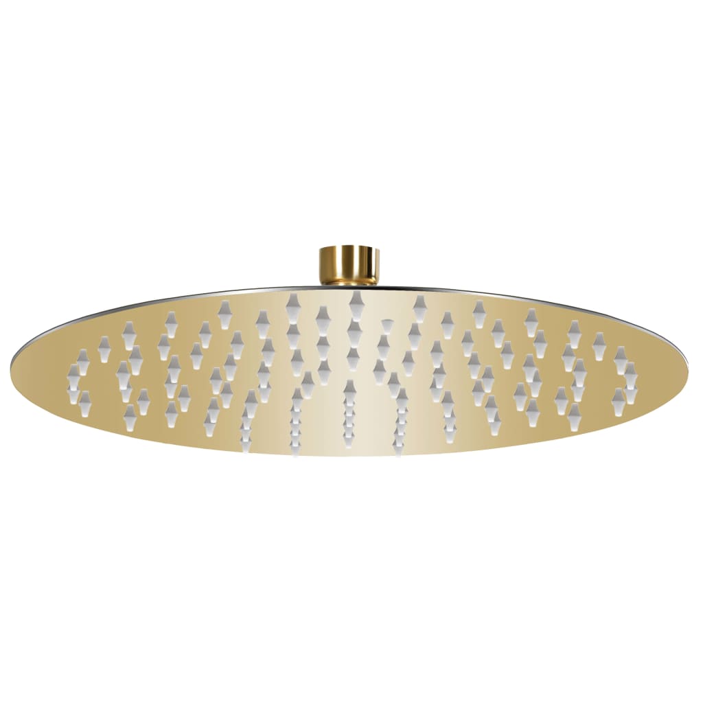 Soffione doccia a pioggia Soffione doccia Soffione doccia Accessorio bagno Acciaio inossidabile 25 cm Rotondo Dorato 02_0002086