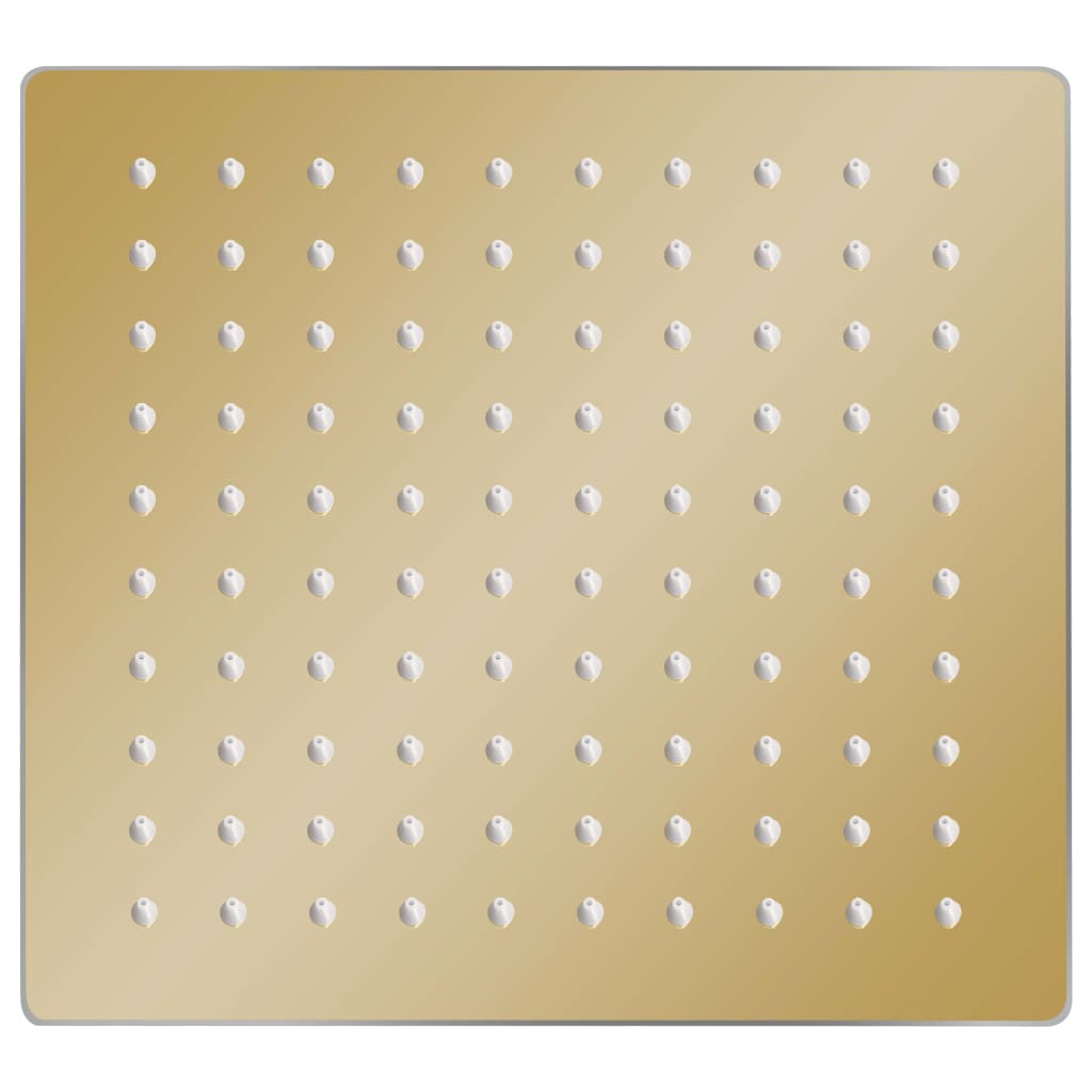 Soffione doccia a pioggia Acciaio inox 20x20 cm Quadrato Oro 02_0002090