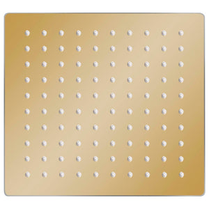 Soffione doccia a pioggia Acciaio inox 20x20 cm Quadrato Oro 02_0002090