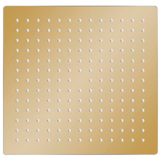 Testa Doccia a Pioggia in Acciaio Inox 30x30 cm Quadrata Oro 147710