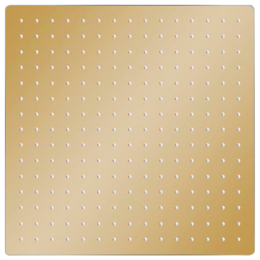 vidaXL Testa Doccia a Pioggia in Acciaio Inox 40x40 cm Quadrata Oro