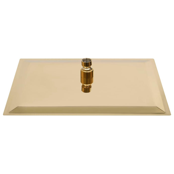 Soffione doccia a pioggia in acciaio inox quadrato 40 x 40 cm oro 02_0002093