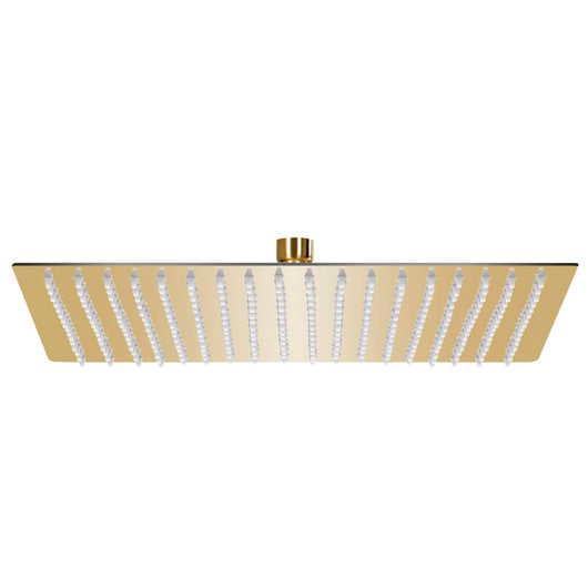 Soffione doccia a pioggia, soffione doccia, soffione doccia, accessorio per il bagno, acciaio inossidabile, quadrato 50 x 50 cm, oro 02_0002094