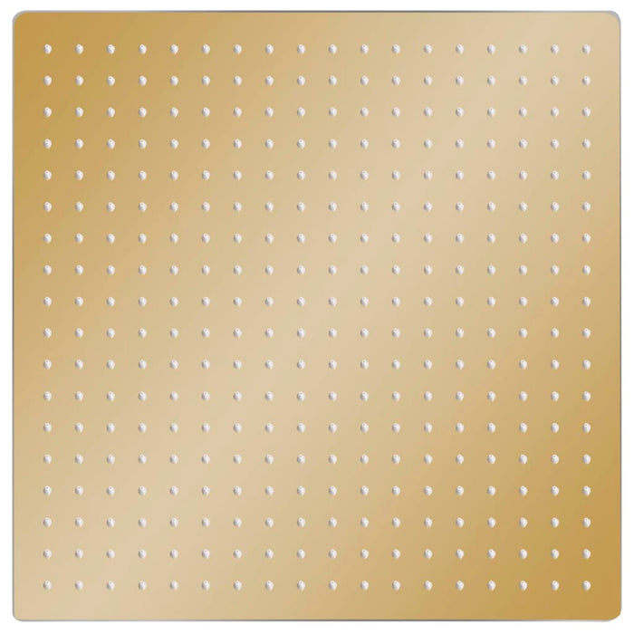 Testa Doccia a Pioggia in Acciaio Inox 50x50 cm Quadrata Oro