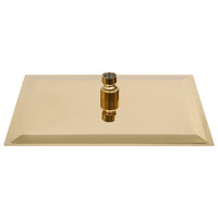 Soffione doccia a pioggia in acciaio inox 30x20 cm Rettangolare Oro 02_0002095