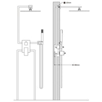 Sistema Doccia in Acciaio Inossidabile 201 Argento 147720