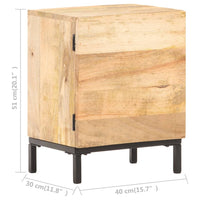 Comodino 40x30x51 cm in Legno Massello di Mango cod mxl 30046