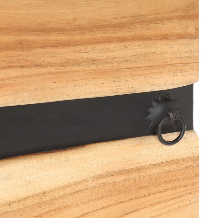 Comodino 40x30x51 cm in Legno Massello di Acacia 320227