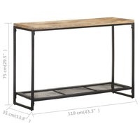 Tavolo Consolle 110x35x75 cm in Legno Massello di Mango 320247