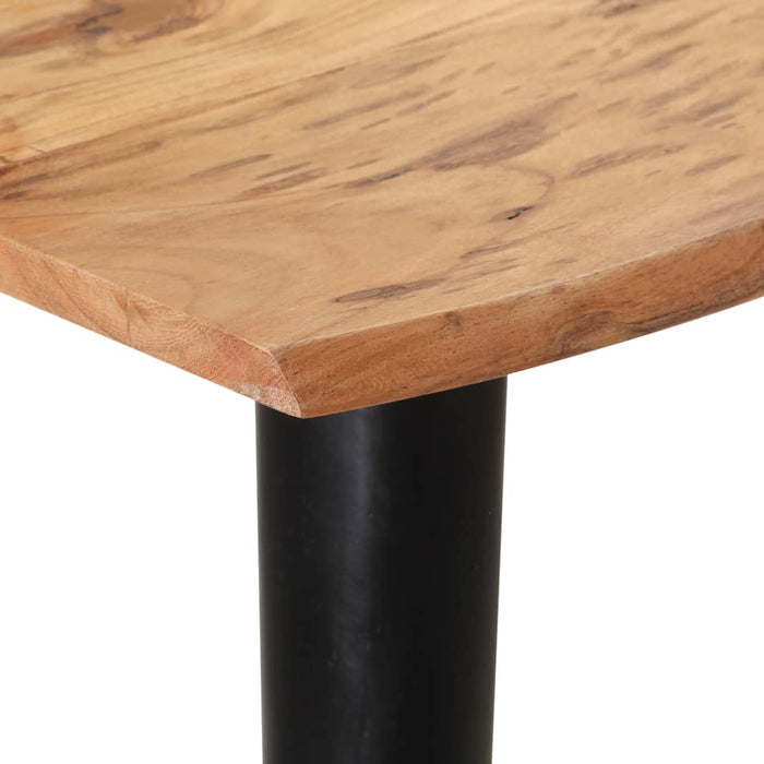 Tavolo da Pranzo con Spigoli Vivi 160x80x75 cm Acacia Massello 320254