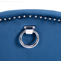 Sedie da Pranzo 2 pz Blu in Velluto cod mxl 29103