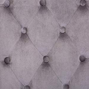 Sedie da Pranzo 2 pz Grigie in Velluto 3055850