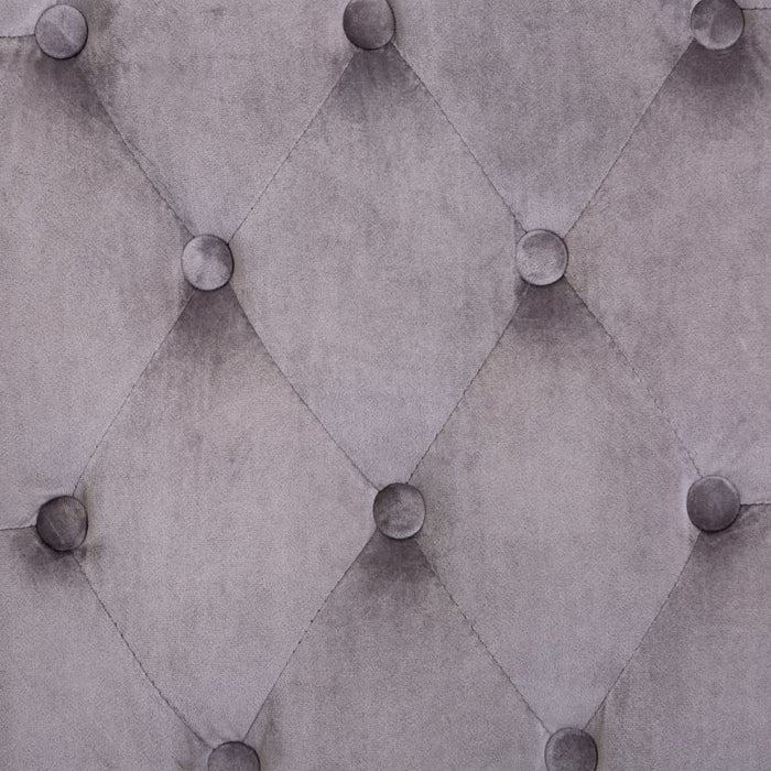 Sedie da Pranzo 2 pz Grigie in Velluto cod mxl 19377