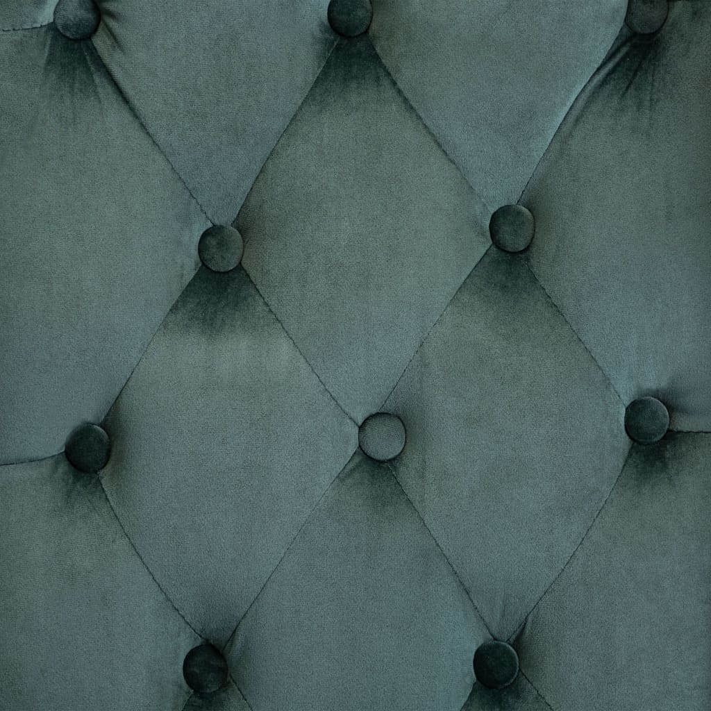 Sedie da Pranzo 2 pz Verde Scuro in Velluto 3055853