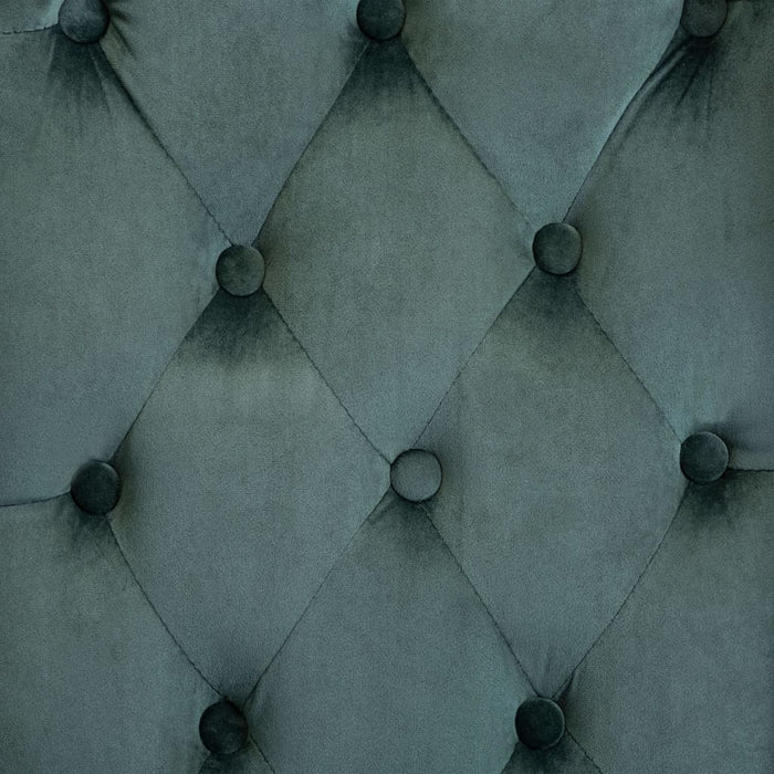 Sedie da Pranzo 2 pz Verde Scuro in Velluto 3055853