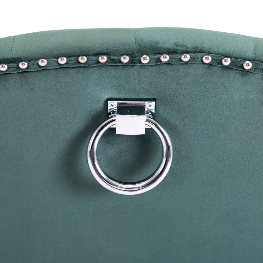 Sedie da Pranzo 2 pz Verde Scuro in Velluto 3055853