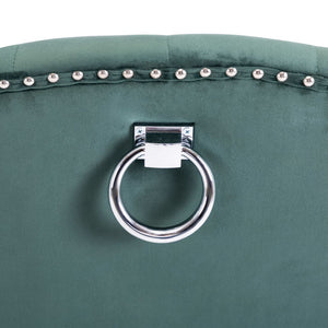 Sedie da Pranzo 2 pz Verde Scuro in Velluto 3055853