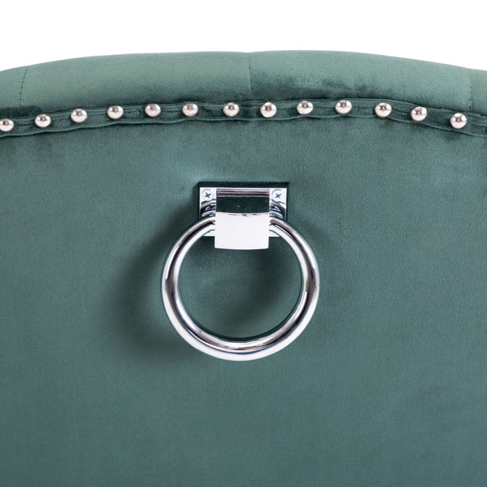 Sedie da Pranzo 2 pz Verde Scuro in Velluto 3055853