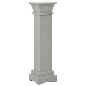 Piedistallo per Piante Quadrato Classico Grigio 17x17x66 cm MDF cod mxl 71290