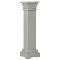 Supporto per piante a colonna quadrata classica 17 x 17 x 66 cm MDF grigio 02_0045032