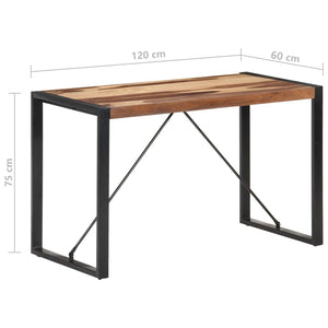 Tavolo da Pranzo 120x60x75 cm in Legno Massello 321539