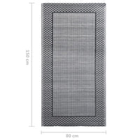 Tappeto da Esterni Grigio 80x150 cm in PP 310412