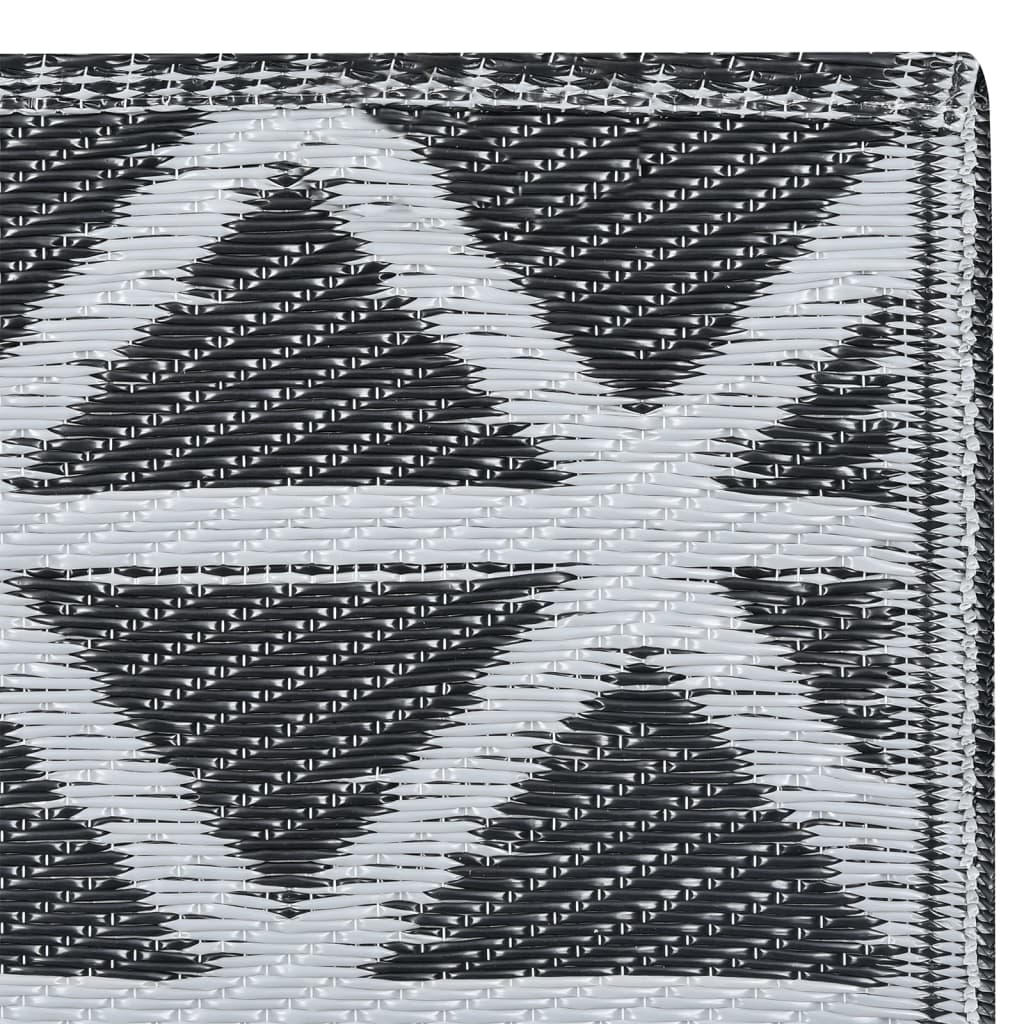 Tappeto da Esterni ARAKIL Nero 120x180 cm in PP 310417