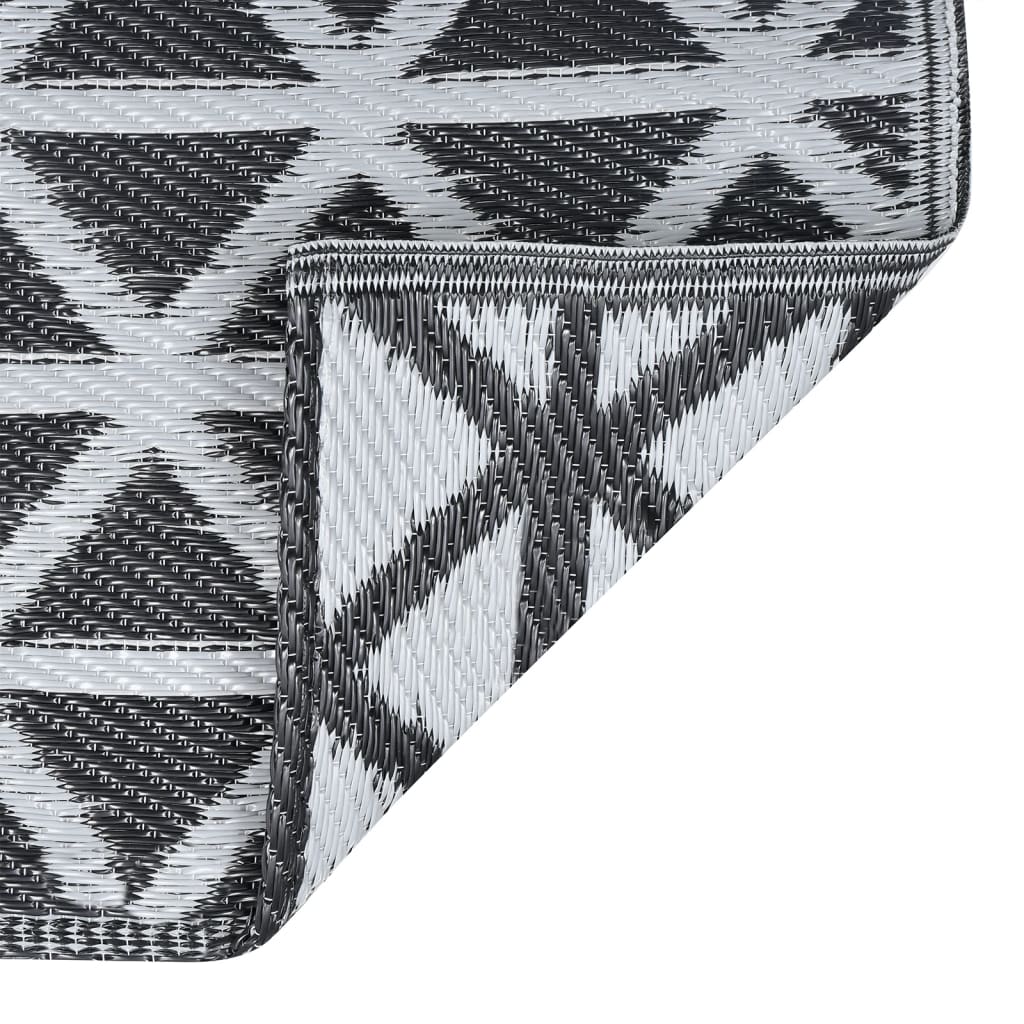 Tappeto da Esterni ARAKIL Nero 120x180 cm in PP 310417