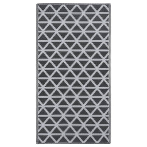 Tappeto da Esterni ARAKIL Nero 190x290 cm in PP 310419