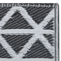 Tappeto da Esterni ARAKIL Nero 190x290 cm in PP 310419