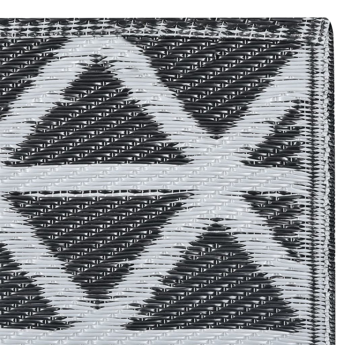 Tappeto da Esterni ARAKIL Nero 190x290 cm in PP 310419