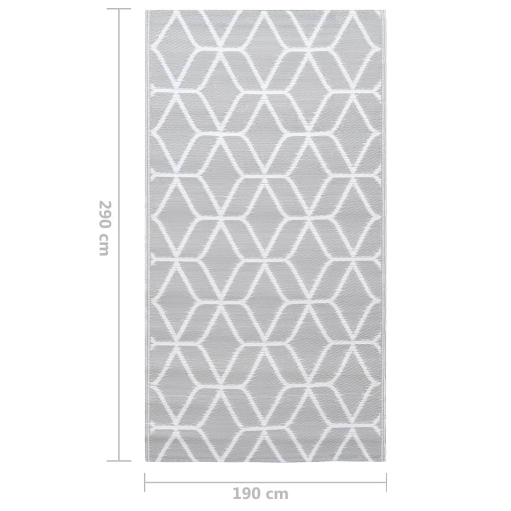 Tappeto da Esterni Grigio 190x290 cm in PP cod mxl 75278