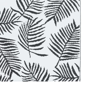 Tappeto da Esterni ARAKIL Bianco e Nero 160x230 cm in PP 310426