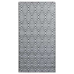 Tappeto da Esterni Bianco e Nero 160x230 cm in PP cod mxl 67824