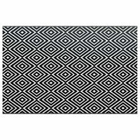 Tappeto da Esterni Bianco e Nero 190x290 cm in PP cod mxl 77939