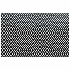 Tappeto da Esterni Bianco e Nero 190x290 cm in PP cod mxl 77939