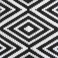 Tappeto da Esterni Bianco e Nero 190x290 cm in PP cod mxl 77939