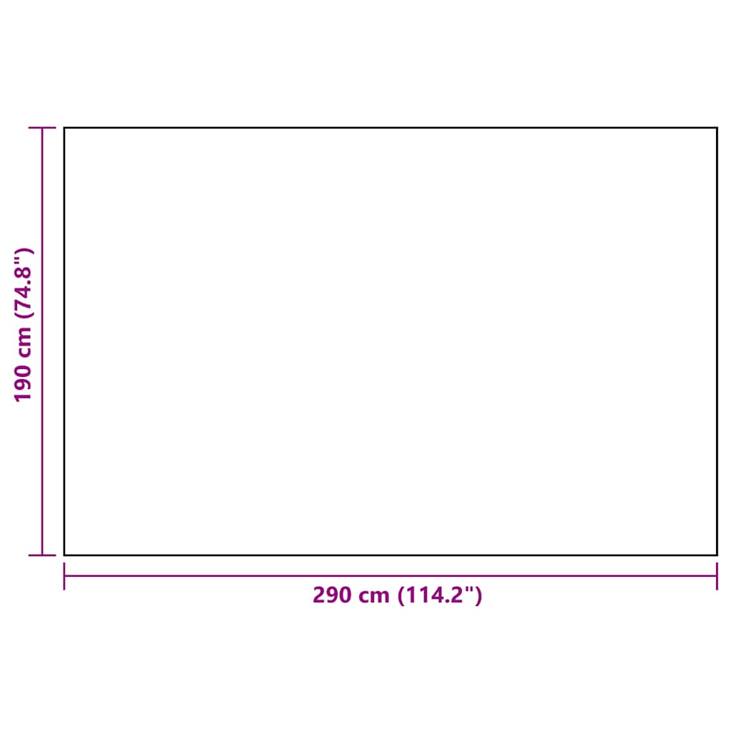 Tappeto da Esterni Bianco e Nero 190x290 cm in PP cod mxl 77939