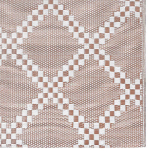 Tappeto da Esterni ARAKIL Marrone 80x150 cm in PP