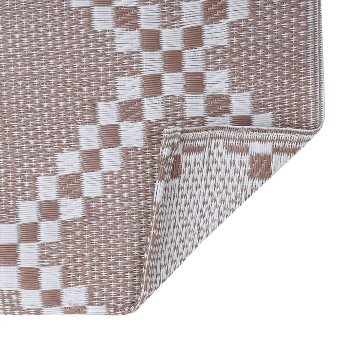 Tappeto da Esterni ARAKIL Marrone 80x150 cm in PP 310432