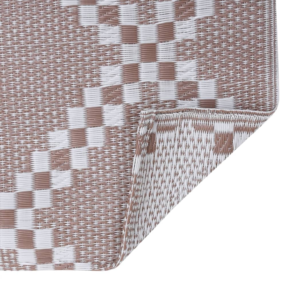 Tappeto da Esterni ARAKIL Marrone 80x150 cm in PP