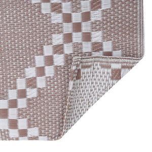 Tappeto da Esterni ARAKIL Marrone 160x230 cm in PP 310434