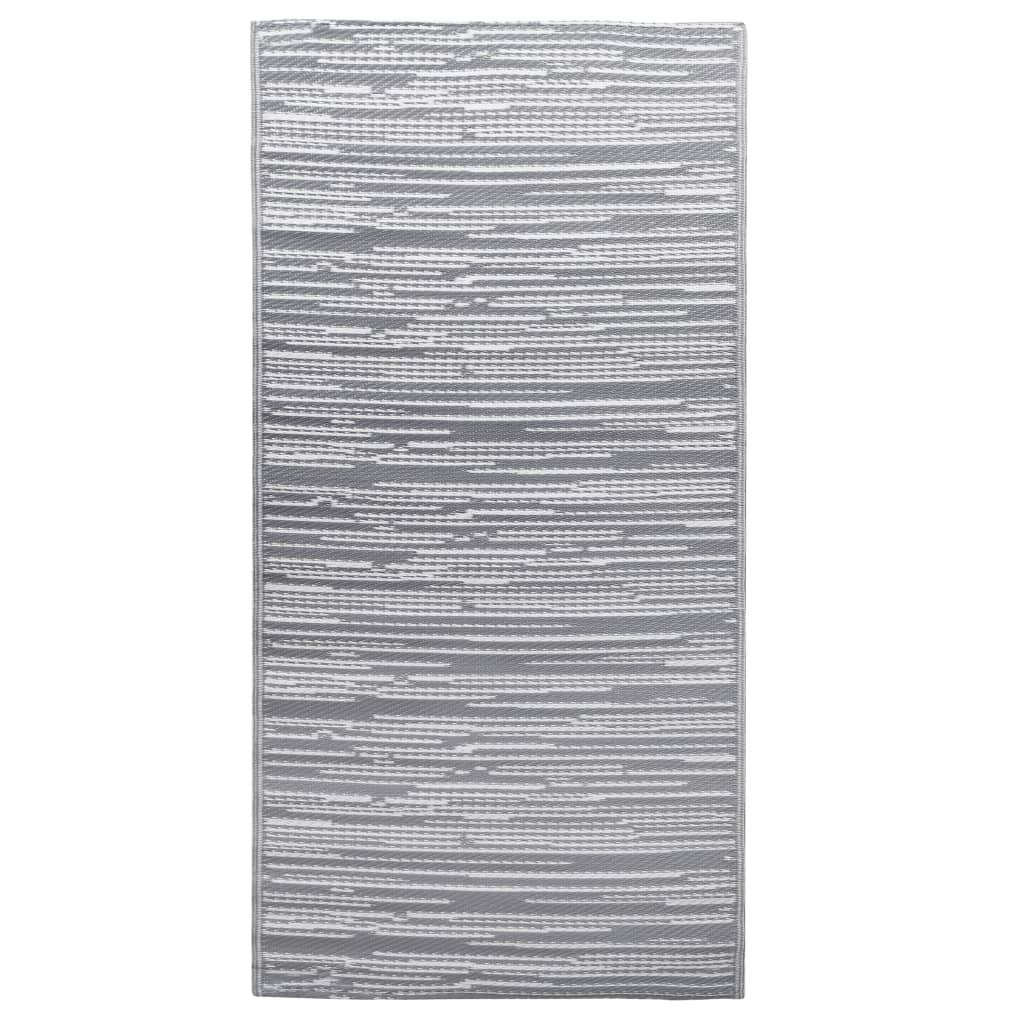 Tappeto da Esterni ARAKIL Grigio 160x230 cm in PP 310438