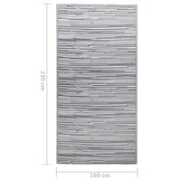 Tappeto da Esterni Grigio 160x230 cm in PP cod mxl 61479